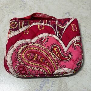 Vera Bradley Pink Paisley Cosmetic Bag